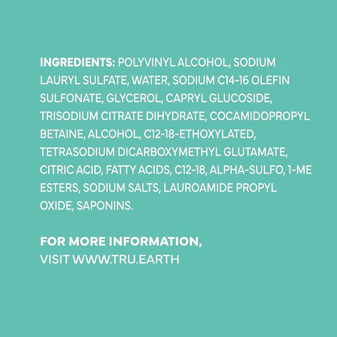 Tru Earth Compact Dry Laundry Detergent, Unscented