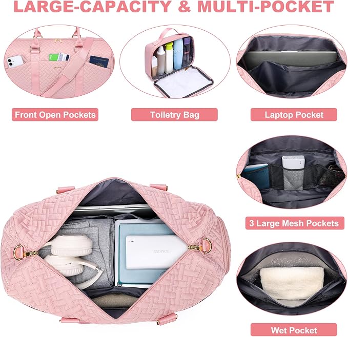 Women Duffle Weekender Travel Bag: Large Duffel Bags