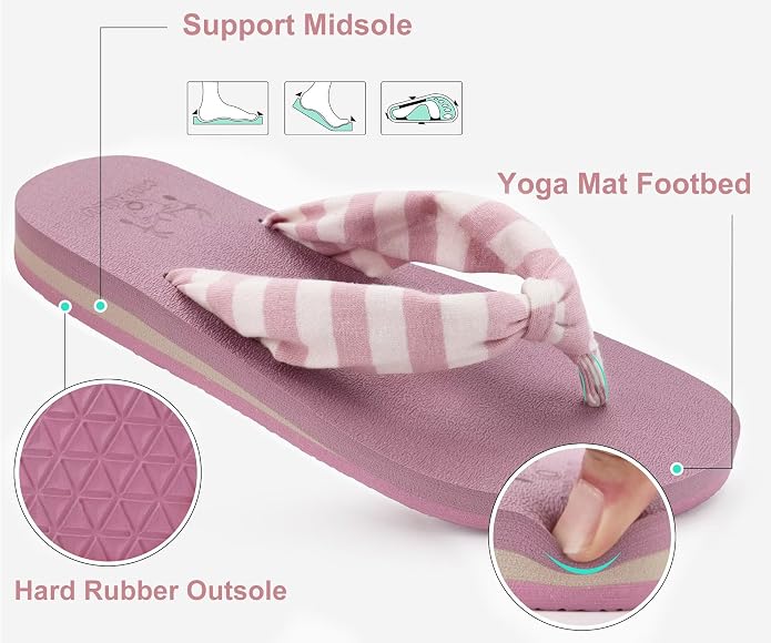 KuaiLu Flip Flops for Women