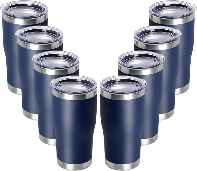 DOMICARE 20oz Tumbler with Lid Stainless Steel Tumblers Bulk, Double Wall