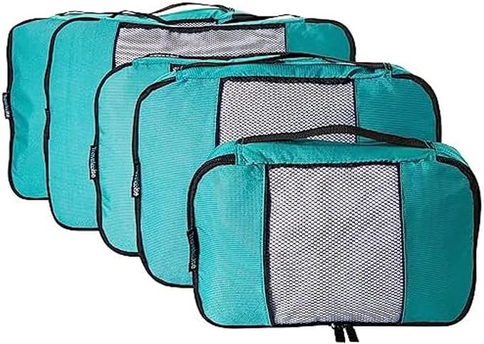 TravelWise Luggage Packing Organization Cubes 5 Pack, 2 Small, 2 Medium