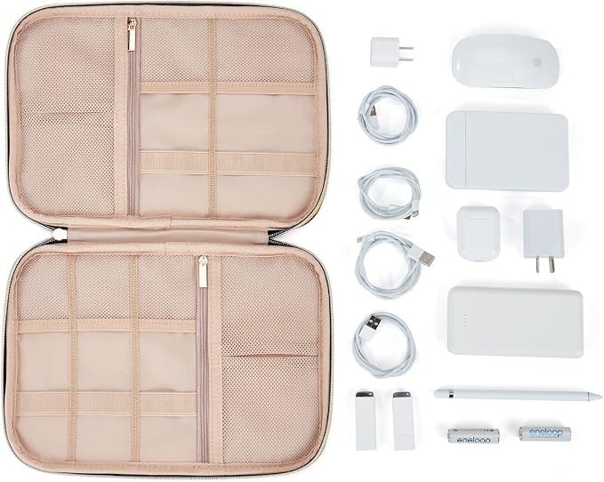 NISHEL Travel Cord Organizer Case, Tech Electronic Bag, Essentials