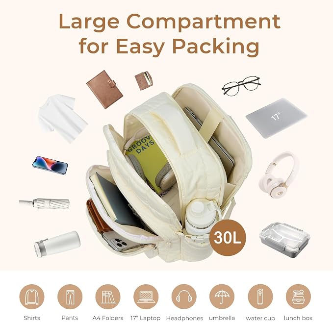 CLUCI Wrinkle-Resistant Laptop Backpack
