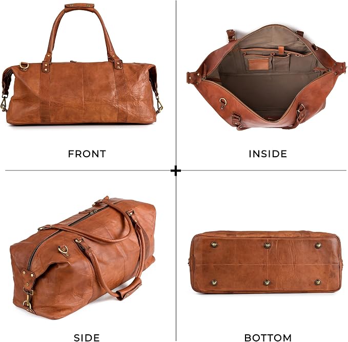 Berliner Bags Vintage Leather Duffle Bag München