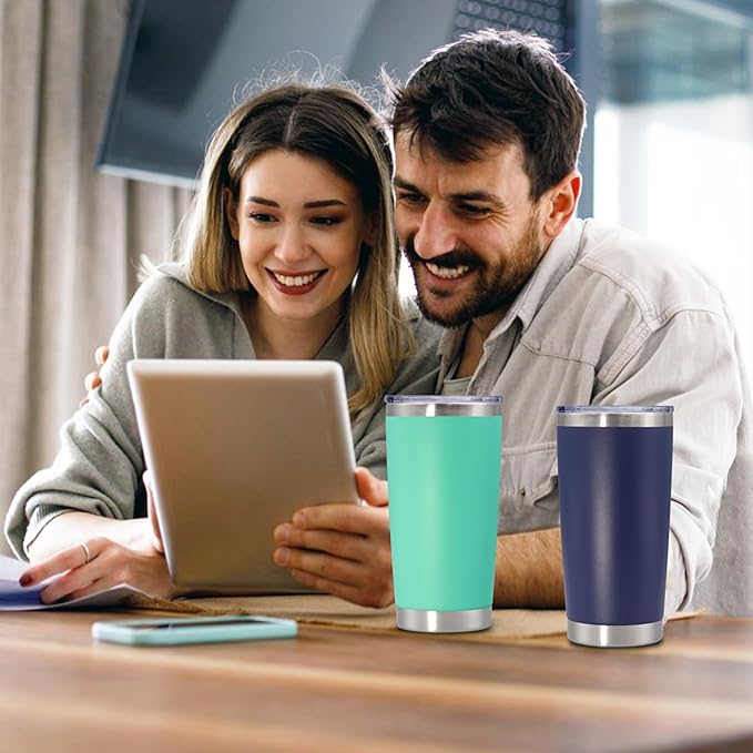 20 oz Tumbler with lid Double Wall Vacuum Insulated Tumblers Stainless Steel