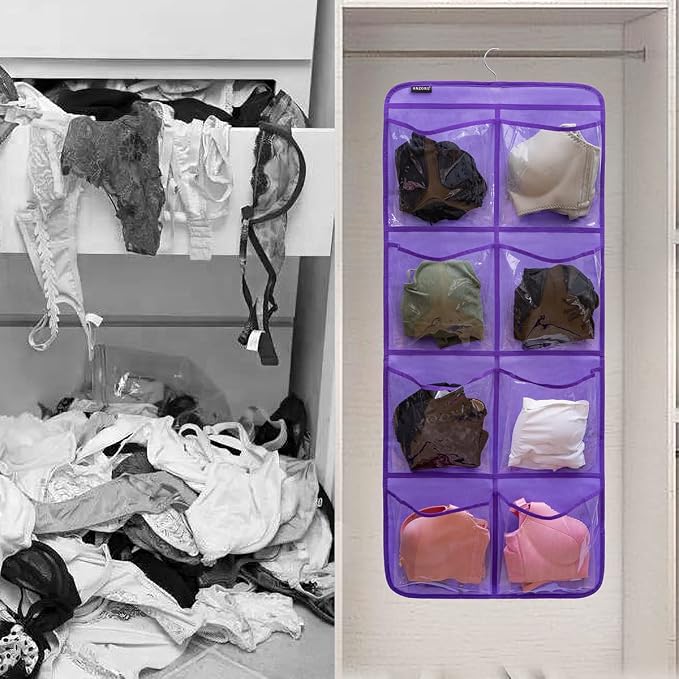 Dual-Sided Hanging Closet Organizer
