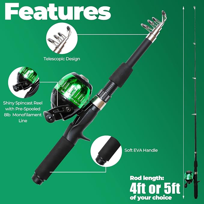DaddyGoFish Kids Fishing Pole