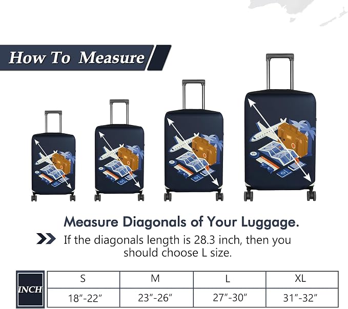 HYPER VENTURE Washable Luggage Cover
