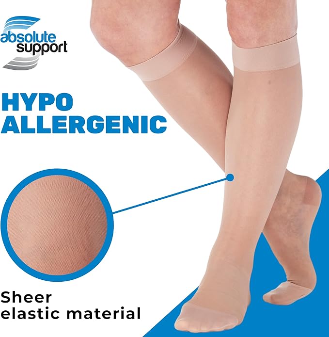 Made in USA - Wide Calf Compression Stockings