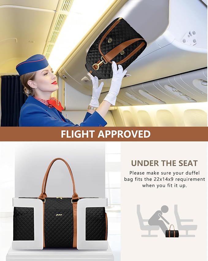 Women Duffle Weekender Travel Bag: Large Duffel Bags