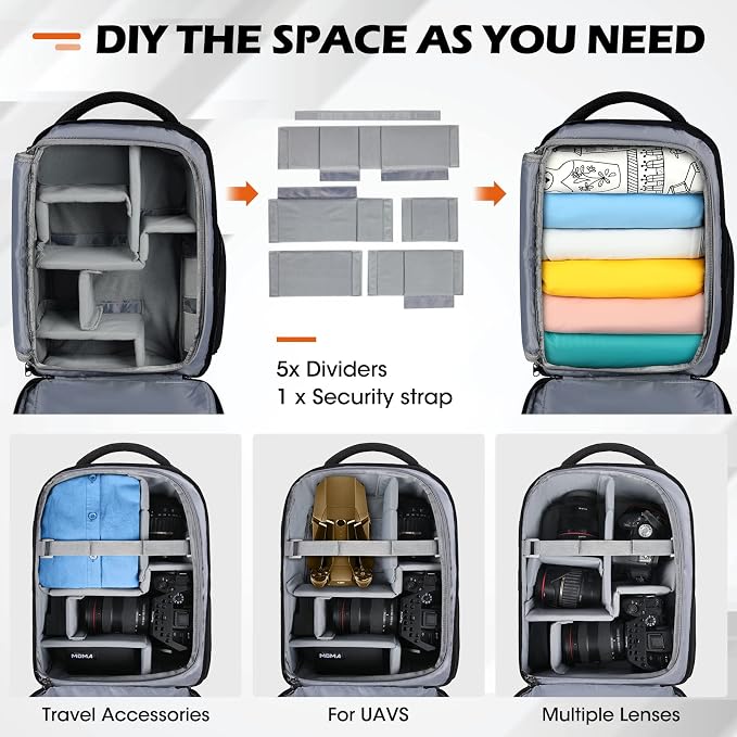 SDYSM Camera Bag Backpack Professional