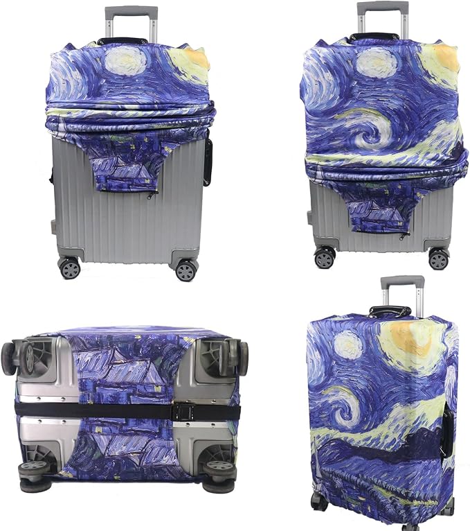 MosaiRudo Thicker Luggage Cover Elastic Suitcase Cover Protector Fits 18-32