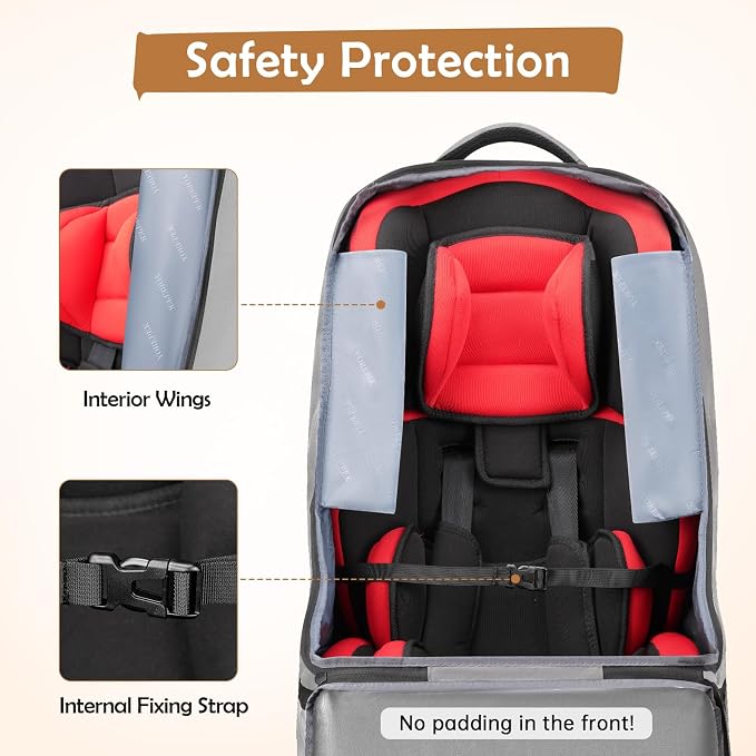 YOREPEK Gate Check Car Seat Travel Bag, Padded Carseat Cover