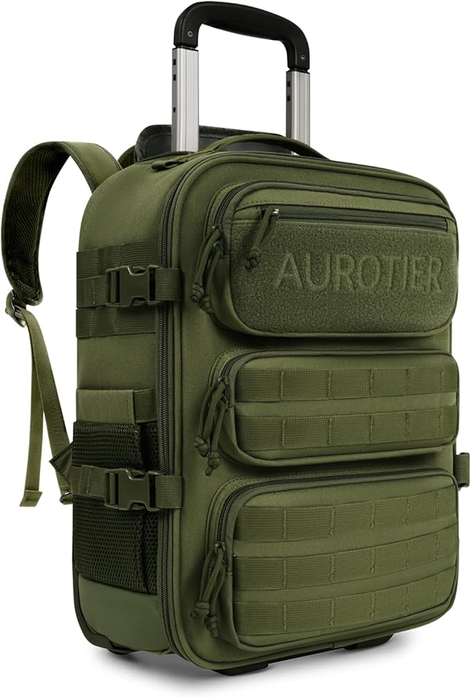 Rolling Tactical Laptop Backpack, Underseat Travel Backpack