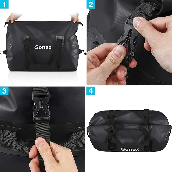 Gonex 40L 60L 80L Extra Large Waterproof Duffle Travel Dry Duffel Bag Heavy