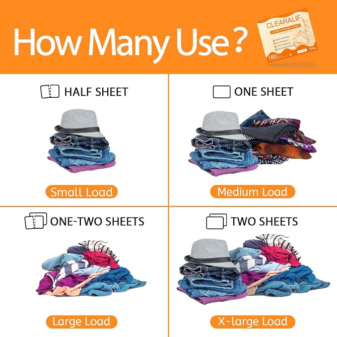 CLEARALIF Laundry Detergent Sheets, Apartments