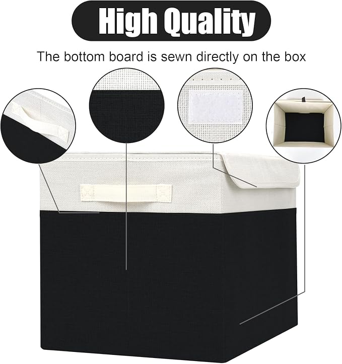 Large 17" 42 Quarts Collapsible Stackable Storage Bins