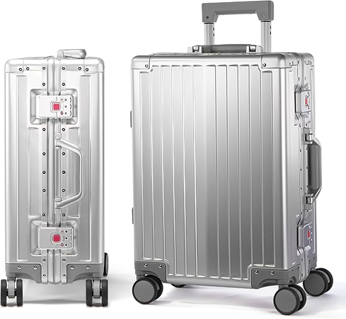 UrbanExplorer 24Inch All Aluminum Check In Luggage Heavy Duty Hard Shell