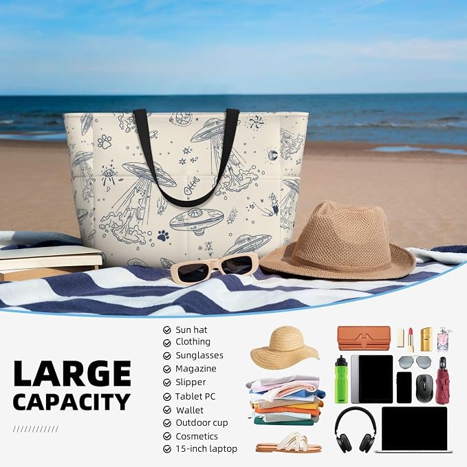 Beach Bag for Women Beach Tote Bag Waterproof Sandproof Large Bags