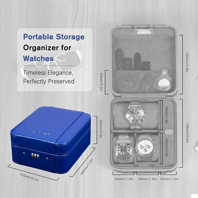 KAMIER Watch Case with Combination Lock