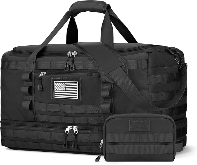 ETRONIK Travel Bag for Men Women, Gym Bag & Tactical Duffle Bags for Travel