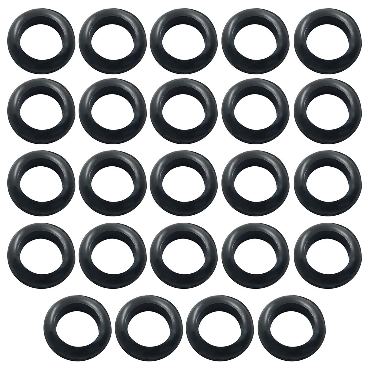 24 Pcs Rubber Grommets, 3/4" Inside Diameter 7/8" Drill Hole Rubber Wire Grommets for Wire, Firewall, Cables, Plugs