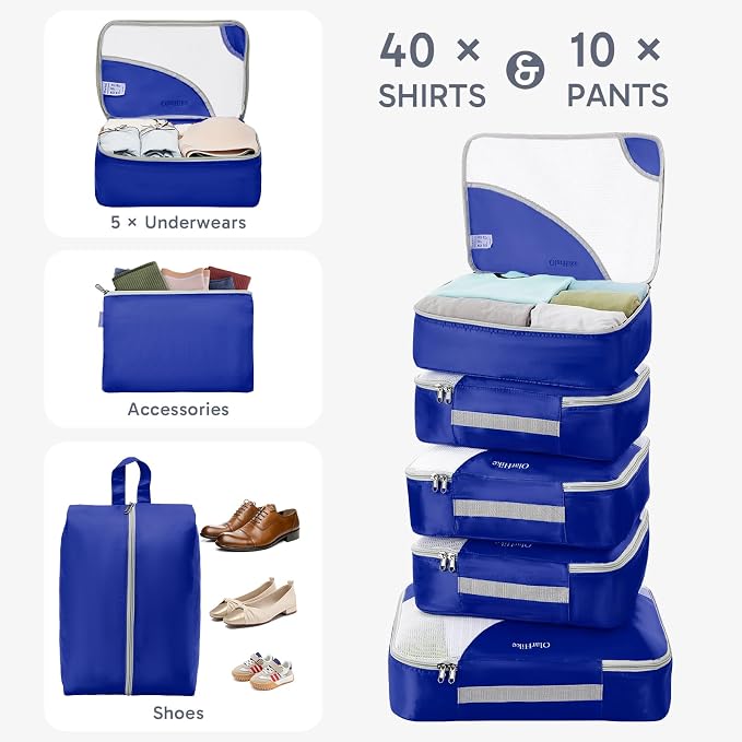 ALL INCLUDED 10 Set Durable Packing Cubes