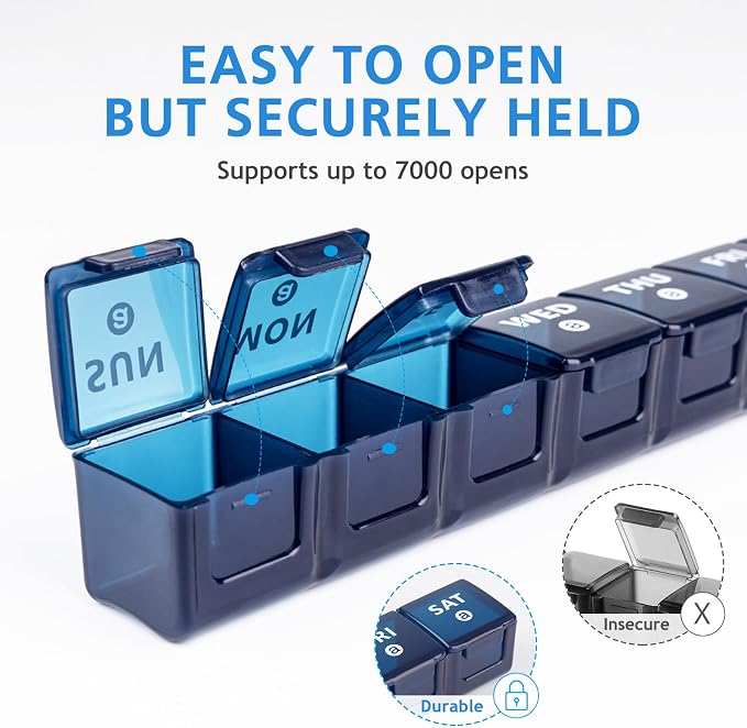 2-Pack Weekly Large Pill Organizer