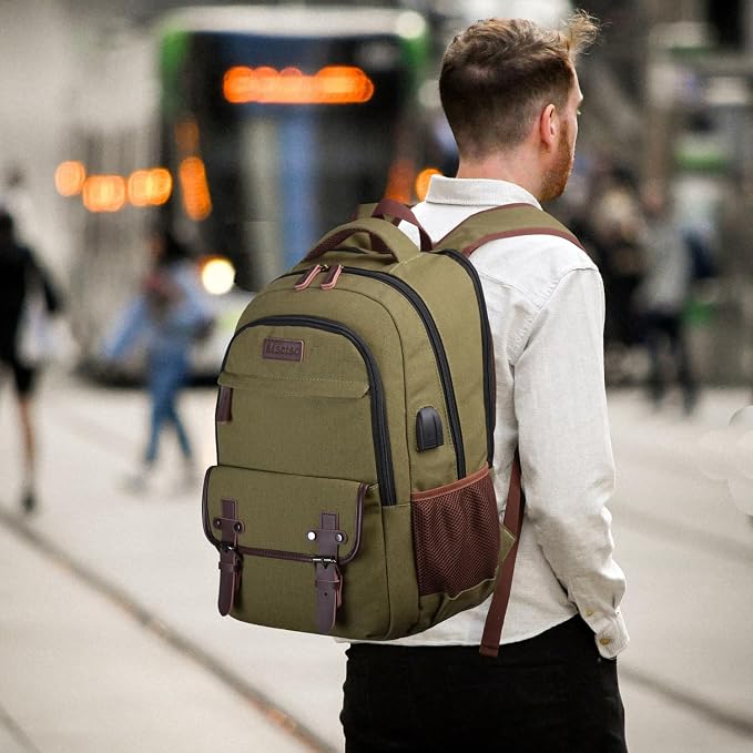 Mactso Canvas Travel Laptop Backpack