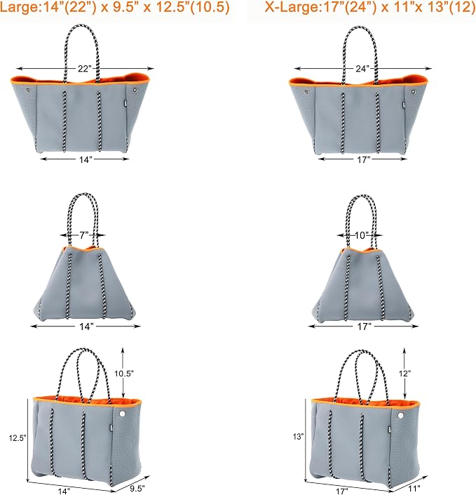 QOGiR Neoprene Multipurpose Beach Bag Tote