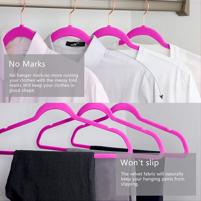 MIZGI Premium Velvet Hangers Heavyduty