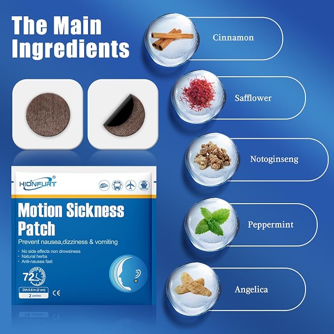 48ct Motion Sickness Patches – Sea Sickness Patches