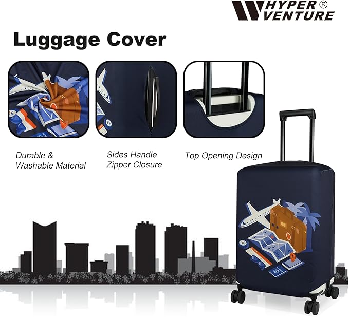 HYPER VENTURE Washable Luggage Cover
