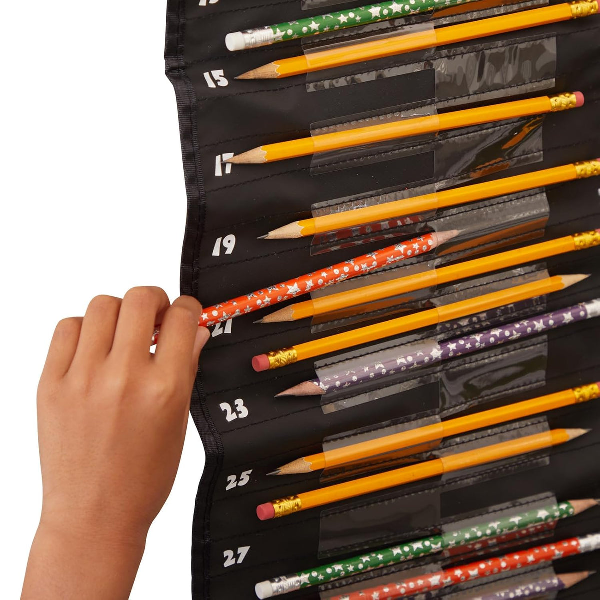 Really Good Stuff Pencil Solution Pocket Chart-Numbered Pencil Dispenser-Hanging Organizer for the Classroom-Storage Supplies for Teachers