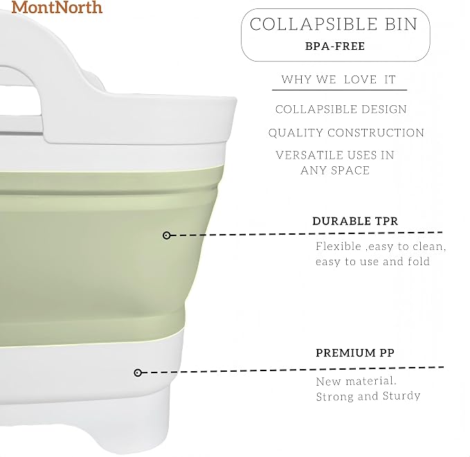 Collapsible Wash Basin 9L, Foldable Dish Tub