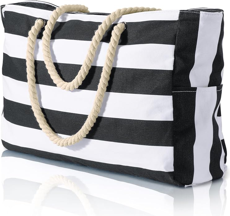 Becokan Beach Bag Large Beach Tote Bag