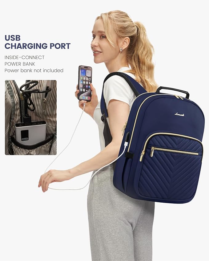 LOVEVOOK Laptop Backpack Purse for Women, Work Business Travel Computer Bags