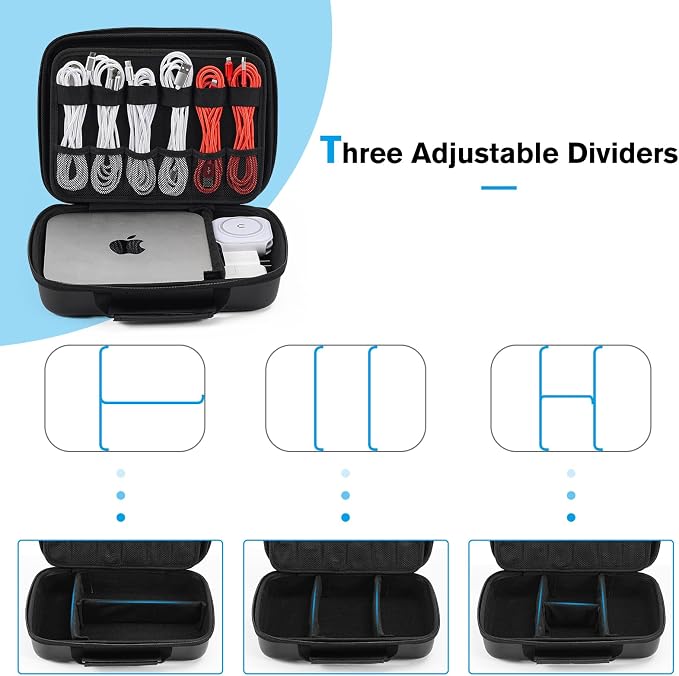 ProCase Hard Travel Electronic Organizer Case
