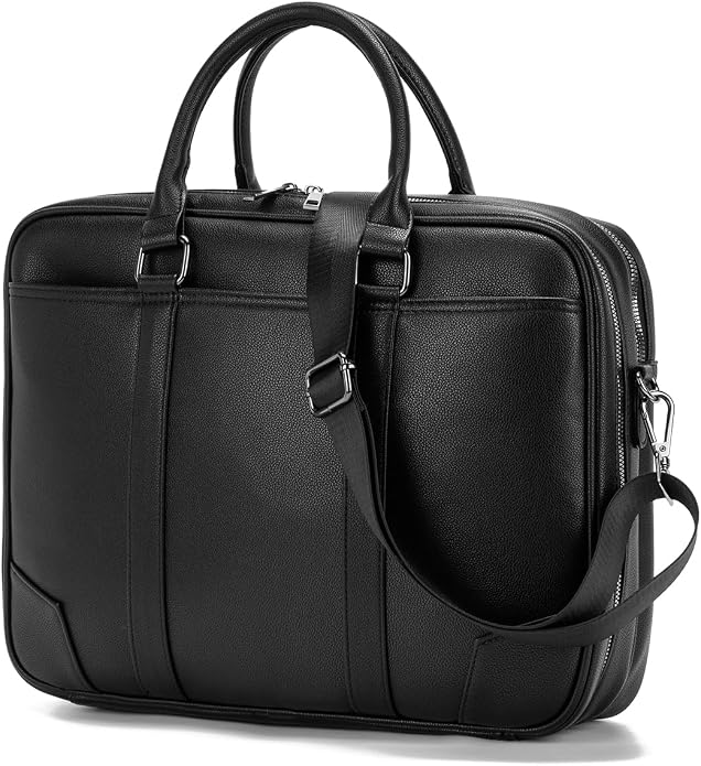 Accordian File Organizer with Handle, 15.6 in Laptop Bag Portable Document