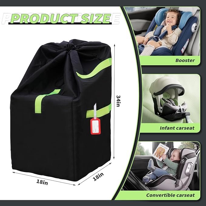 Waterproof Car Seat Travel Bag, Suitable