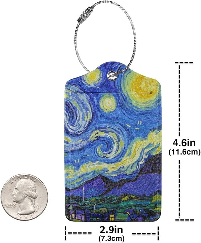 Vincent Van Gogh Starry Sky Night Luggage Cover Washable Suitcase Protector