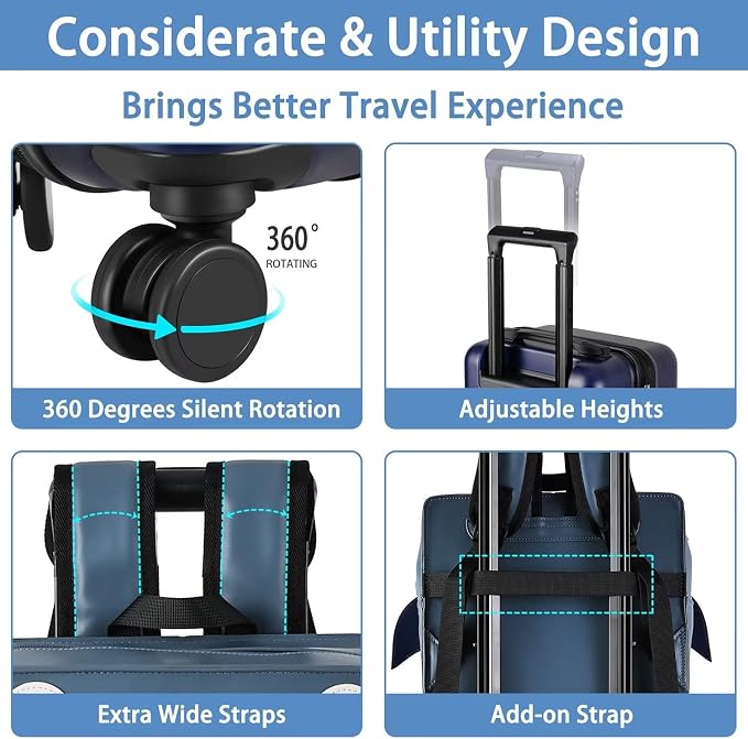 iPlay, iLearn Shark Kids Luggage, Boys Carry on Suitcase, Toddlers Rolling