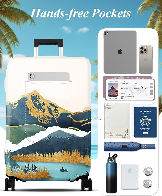 Slohif Luggage Cover for Suitcase Tsa Approved Protector
