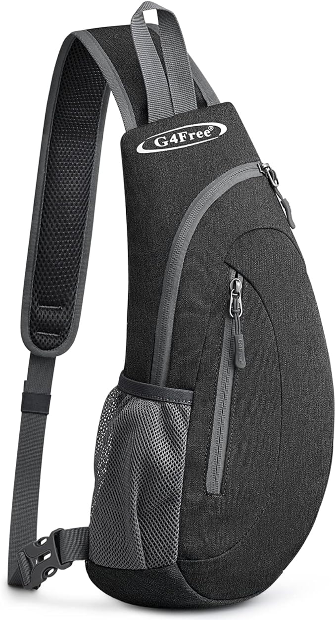 G4Free Sling Bag for Men Women, Small Crossbody Backpack Lightweight Chest