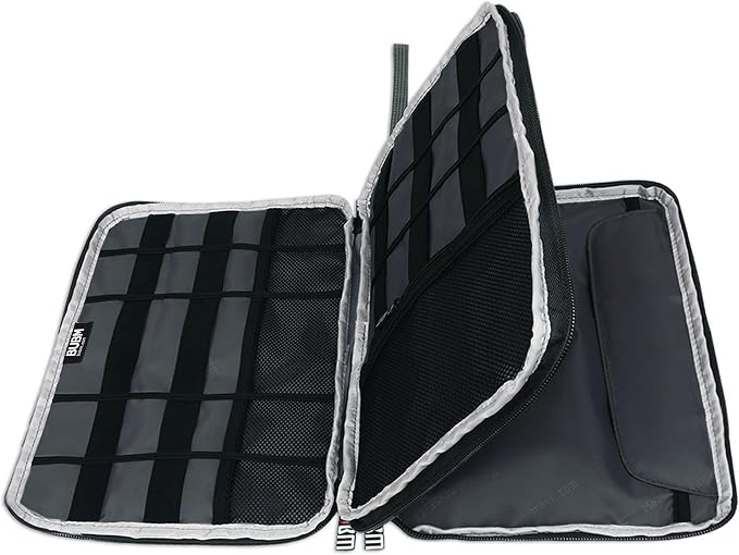 BUBM Double Layer Electronics Organizer, Travel Gadget Bag