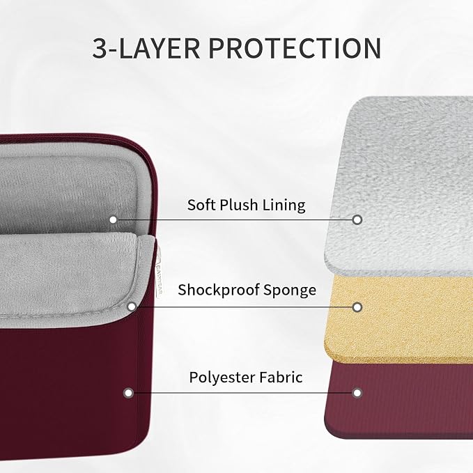 RAINYEAR Laptop Sleeve Case 13.3 Inch, Protective Portable Case