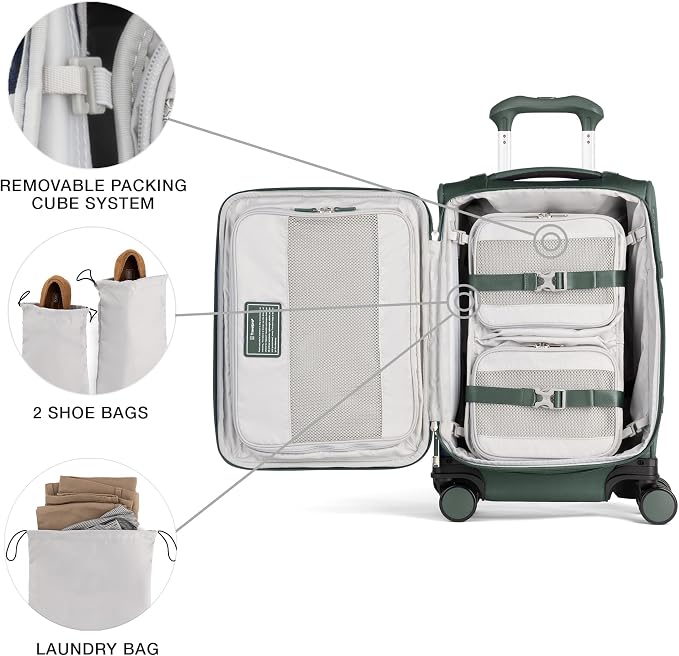 Travelpro VersaPack+ Lightweight Softside Expandable Carry on Luggage, 8