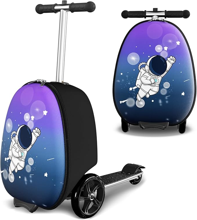2-in-1 Ride-On Scooter Suitcase, Scooter Luggage