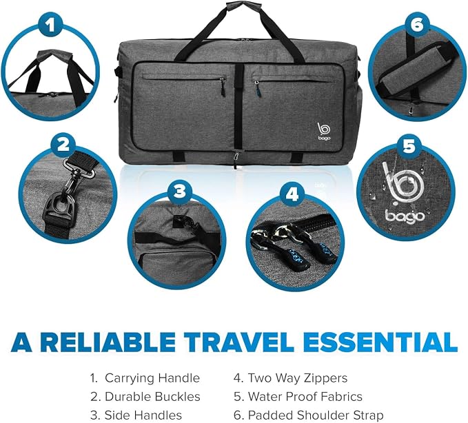 Bago Large Foldable Duffel Bags