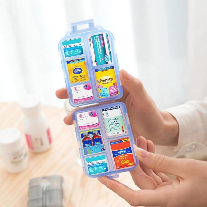 Small Pill Case Travel Pill Box Cute Pill Organizer